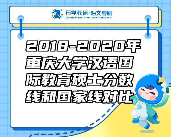 2018-2020年重慶大學漢語國際教育碩士分數(shù)線和國家線對比